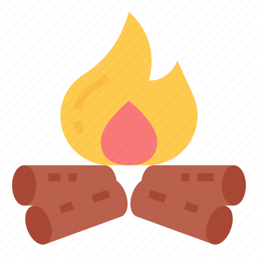Bonfire, light, lighting, fire, fireplace, camping icon - Download on Iconfinder