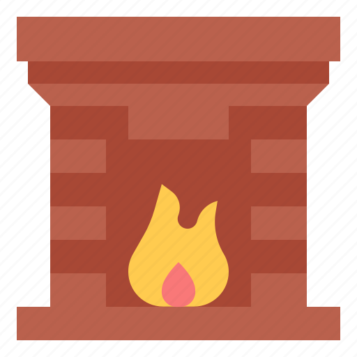Fireplace, bonfire, fire, decoration, lighting, light icon - Download on Iconfinder