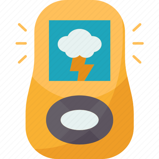 Lightning, detector, thunderstorms, weather, measuring icon - Download on Iconfinder