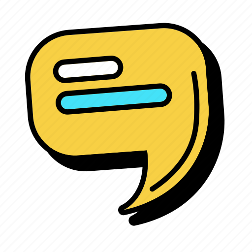 Message, chat, comment, bubble, talk sticker - Download on Iconfinder