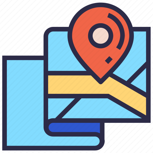 Gps, map, map location, navigation, pin, street map icon - Download on Iconfinder
