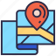 gps, map, map location, navigation, pin, street map 