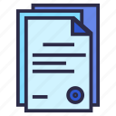 agreement, contract, document, file, stack documents