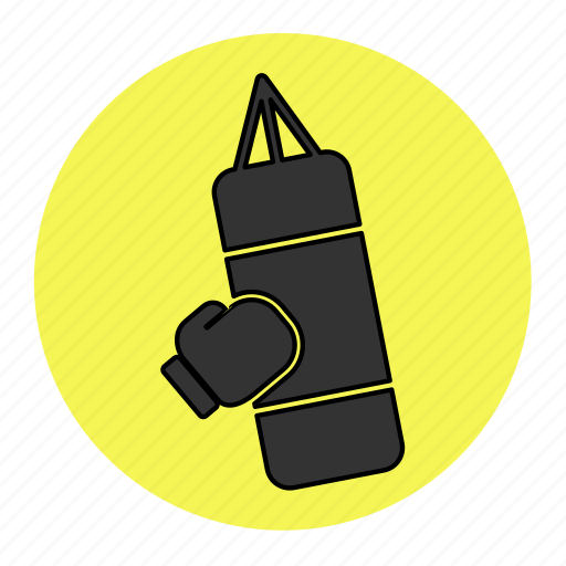 Bag, bodybuilding, boxing, fitness, health, line, punch icon - Download on Iconfinder
