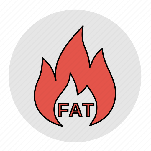 Bodybuilding, burning, diet, fat, fitness, health, line icon - Download on Iconfinder
