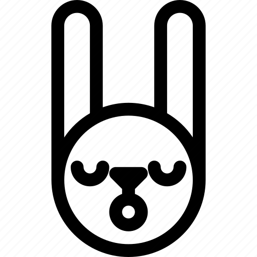 Animal, asleep, easter, emoji, emoticon, hare, rabbit icon - Download on Iconfinder