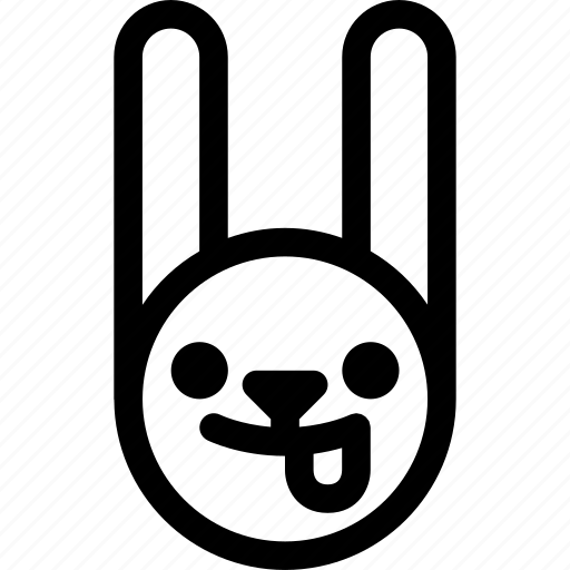 Animal, easter, emoji, emoticon, funny, hare, rabbit icon - Download on Iconfinder