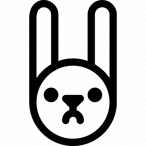 Animal, easter, emoji, emoticon, hare, rabbit, upset icon - Download on Iconfinder