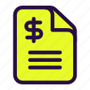bill, finance, payment, tax, invoice, document, debt