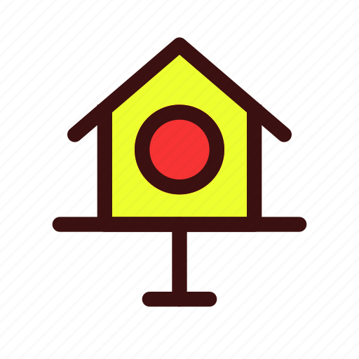 Birdhouse, bird, house, home, garden, nest, tree icon - Download on Iconfinder