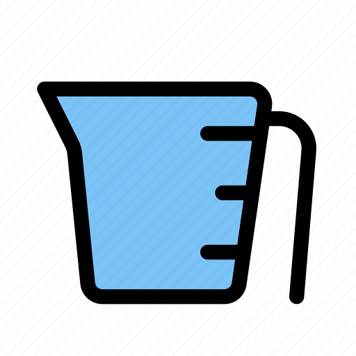 Cup, measurement, container, scale, water, equipment, glass icon - Download on Iconfinder