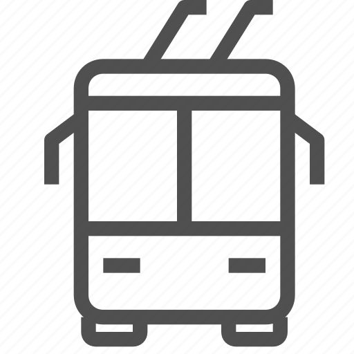 Passenger, public, trackless, transport, transportation, trolley, trolleybus icon - Download on Iconfinder