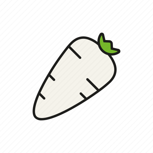 Food, horseradish, radish, root, vegetables icon - Download on Iconfinder