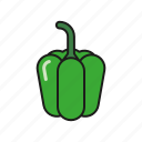bell pepper, food, green, pepper, vegetables