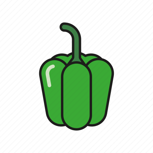 Bell pepper, food, green, pepper, vegetables icon - Download on Iconfinder