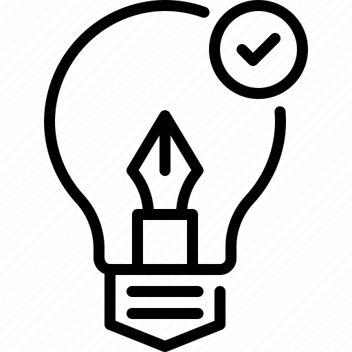 Creative, copyright, lamp, lightbulb, innovation, writer icon - Download on Iconfinder