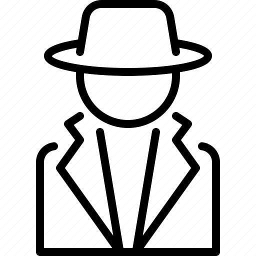 Detective, agent, anonymous, secret, service, incognito icon - Download on Iconfinder