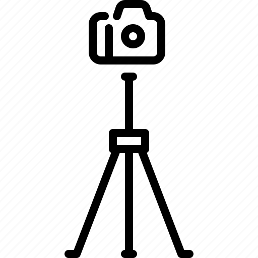 Camera, tripod, photography, studio, stand icon - Download on Iconfinder