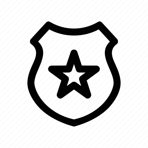 Badge, enforcement, force, law, police, task icon - Download on Iconfinder