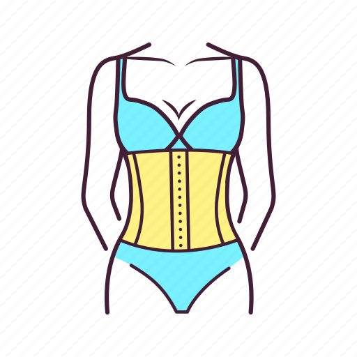 Corset, feminine, figure, lingerie, textile, underwear icon - Download on Iconfinder