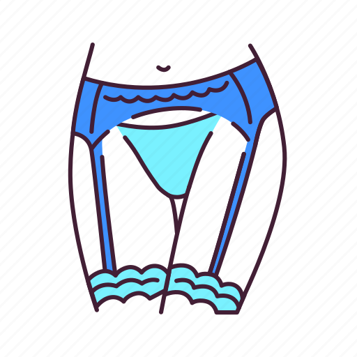 Belt, feminine, figure, lingerie, suspender, textile, underwear icon - Download on Iconfinder