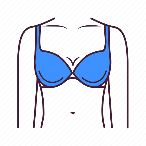 Bra, feminine, figure, lingerie, textile, underwear icon - Download on Iconfinder