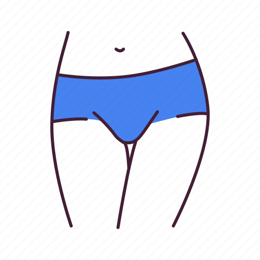 Feminine, figure, lingerie, shorts, textile, underpants, underwear icon - Download on Iconfinder