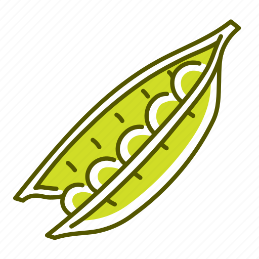 Food, open pod, pea, pod, vegetable icon - Download on Iconfinder