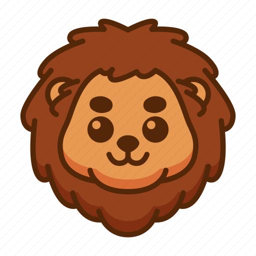 Lion, emoji, emoticon, happy, smiley, expression icon - Download on Iconfinder