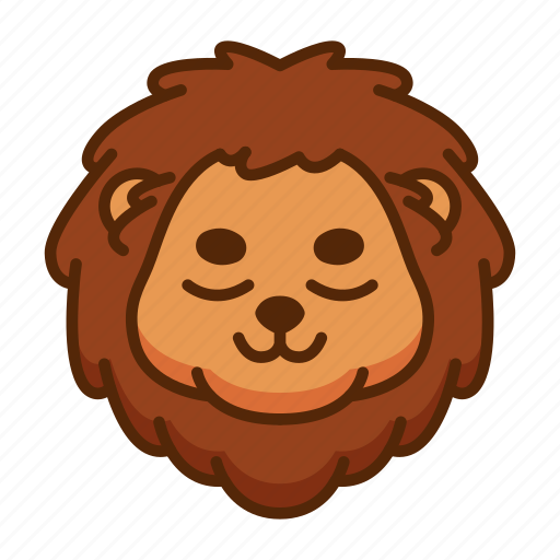 Lion, emoji, emoticon, expression, feeling icon - Download on Iconfinder