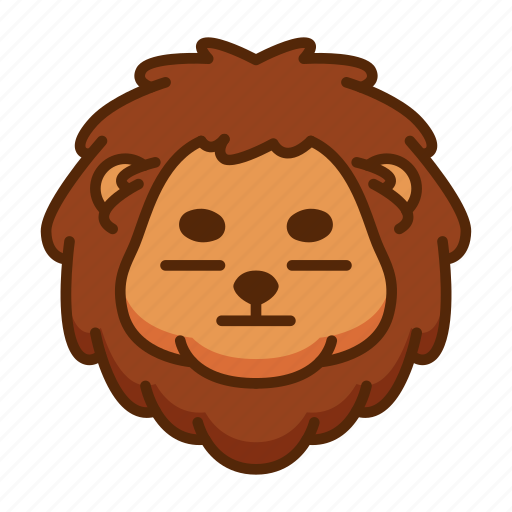 Lion, emoji, emotion, expression icon - Download on Iconfinder
