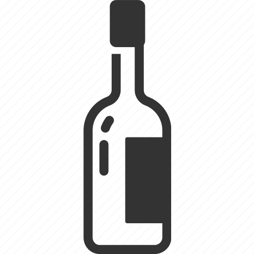 Alcohol, bottle, drink, liquor, restaurant, wine icon - Download on Iconfinder
