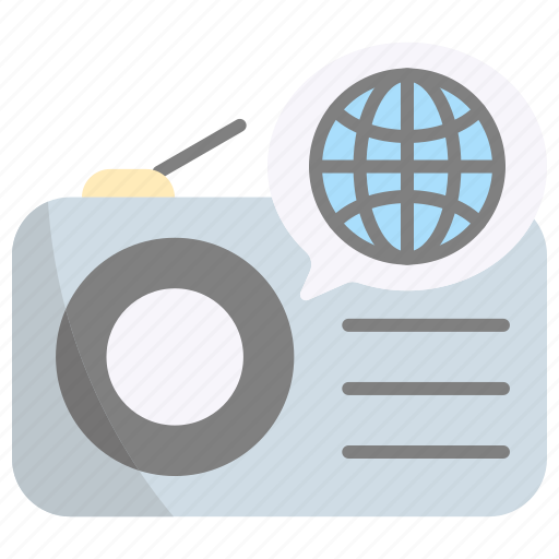 News, world, information, radio, podcast, global icon - Download on Iconfinder
