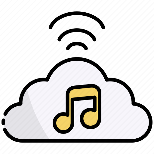 Music, music streaming, cloud music, online music, audio cloud icon - Download on Iconfinder