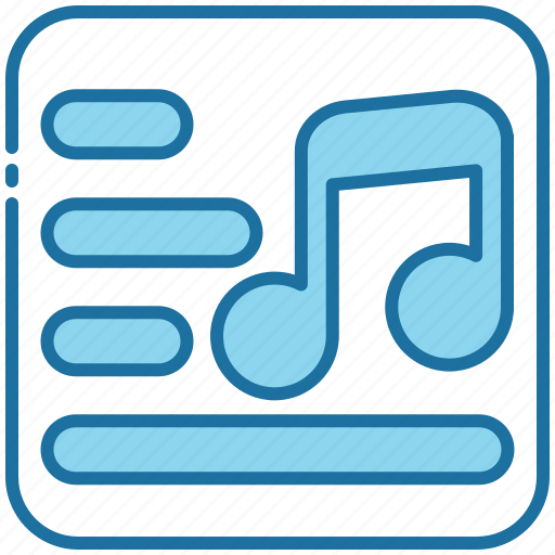 Playlist, music, player, list, multimedia, play icon - Download on Iconfinder