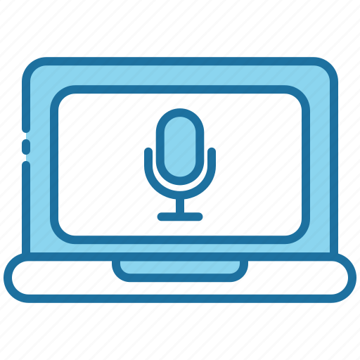 Laptop, computer, online, online-radio, radio, podcast icon - Download on Iconfinder