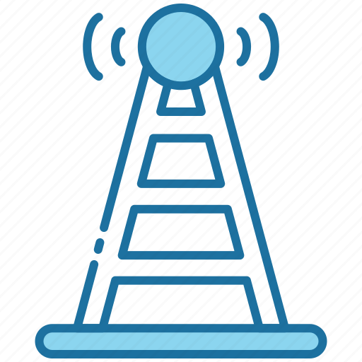 Signal tower, signal, tower, antenna, wifi tower, communication tower, wireless antenna icon - Download on Iconfinder