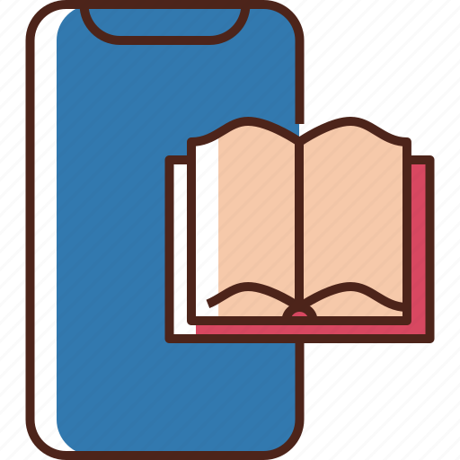 Book, mobile book, ebook, online book, education, digital book, online study icon - Download on Iconfinder
