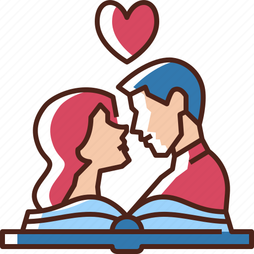 Book, romance book, novel, love book, love story, love story book, romance novel icon - Download on Iconfinder