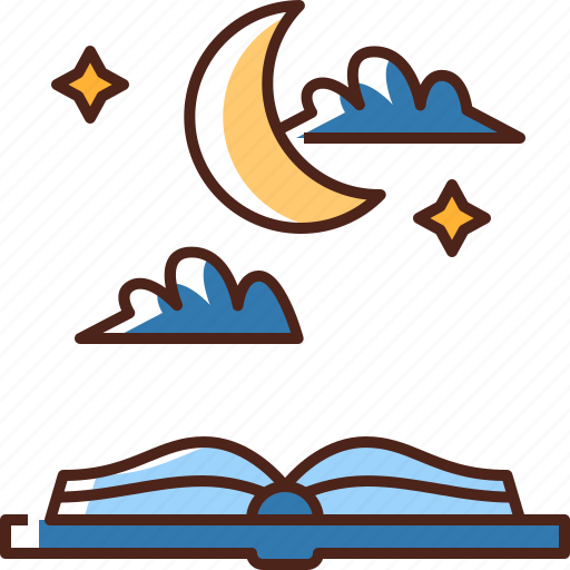 Bedtime story, fairy tale, book, study, learning, reading, books icon - Download on Iconfinder
