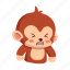 monkey, sticker, angry, mad, emoji, emoticon 