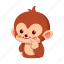 monkey, sticker, emoji, emoticon, love 