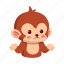 monkey, sticker, emoticon, emotion, why 