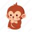 monkey, sticker, emoji, emoticon, silence 