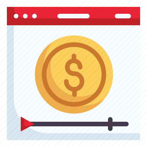 Monetization, monetize, video ad, seo and web, play button, video player, marketing icon - Download on Iconfinder