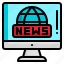 live news, broadcast, news report, entertainment, communications, monitor, computer 