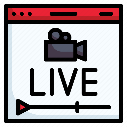 Streaming, live, stream, communications, camera, screen, web icon - Download on Iconfinder