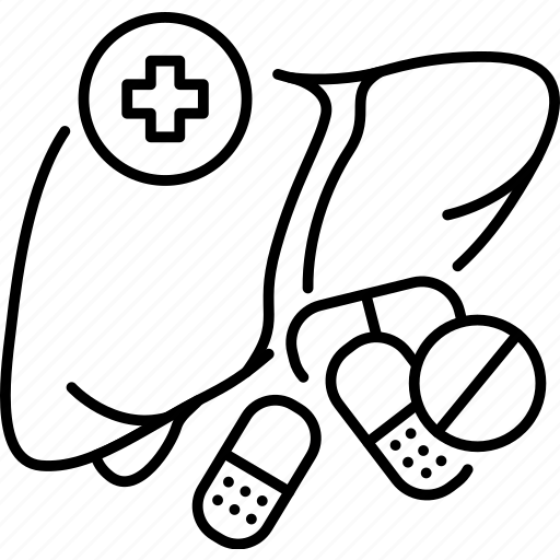 Liver, medical, treatment, pill icon - Download on Iconfinder