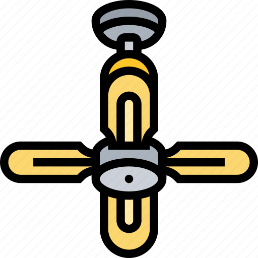 Fan, ceiling, electric, cooling, ventilation icon - Download on Iconfinder