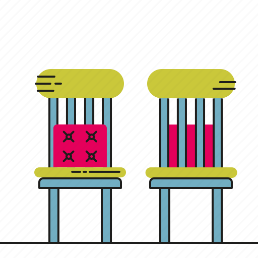 Chairs, furniture, living room, seat, table icon - Download on Iconfinder